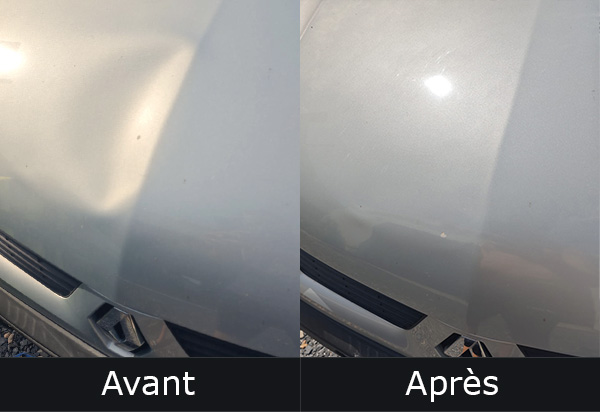 Débosselage - Avant et après